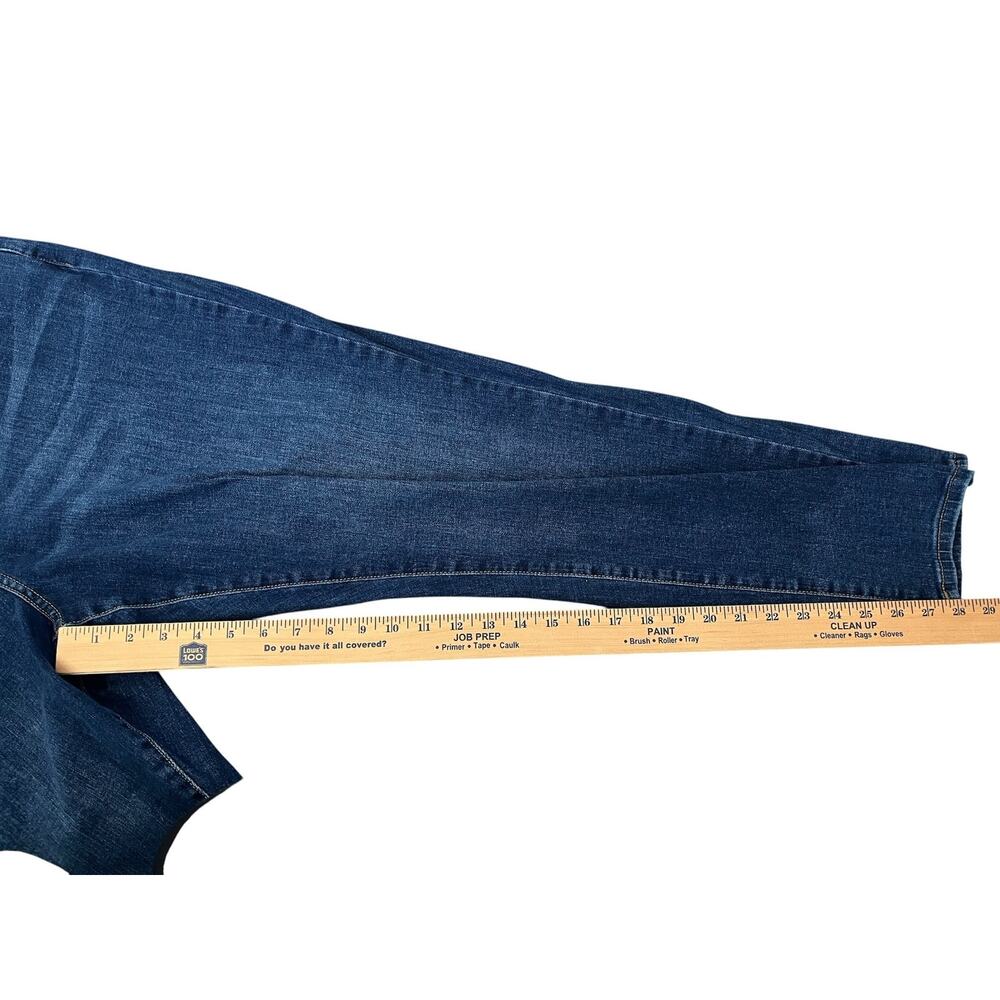 Lucky Brand 410 Athletic Straight Jeans Caprea Blue Denim Casual Stretch 40/30 - Picture 9 of 10